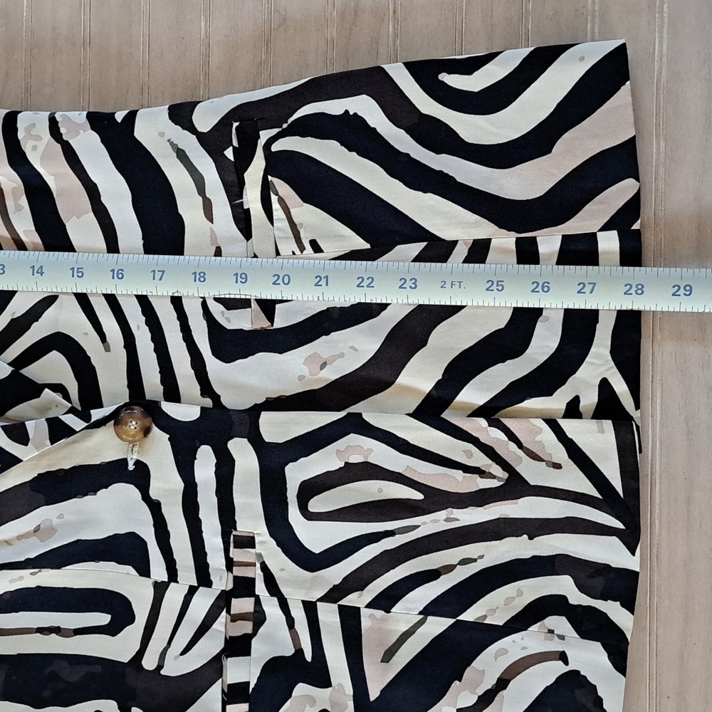 VENUS Zebra Print Lightweight Structured Tailored Pockets Longer Blazer Jacket - Picture 13 of 16
